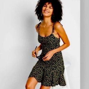 Lemon Print Mini Summer Dress Wild Fable Size Large